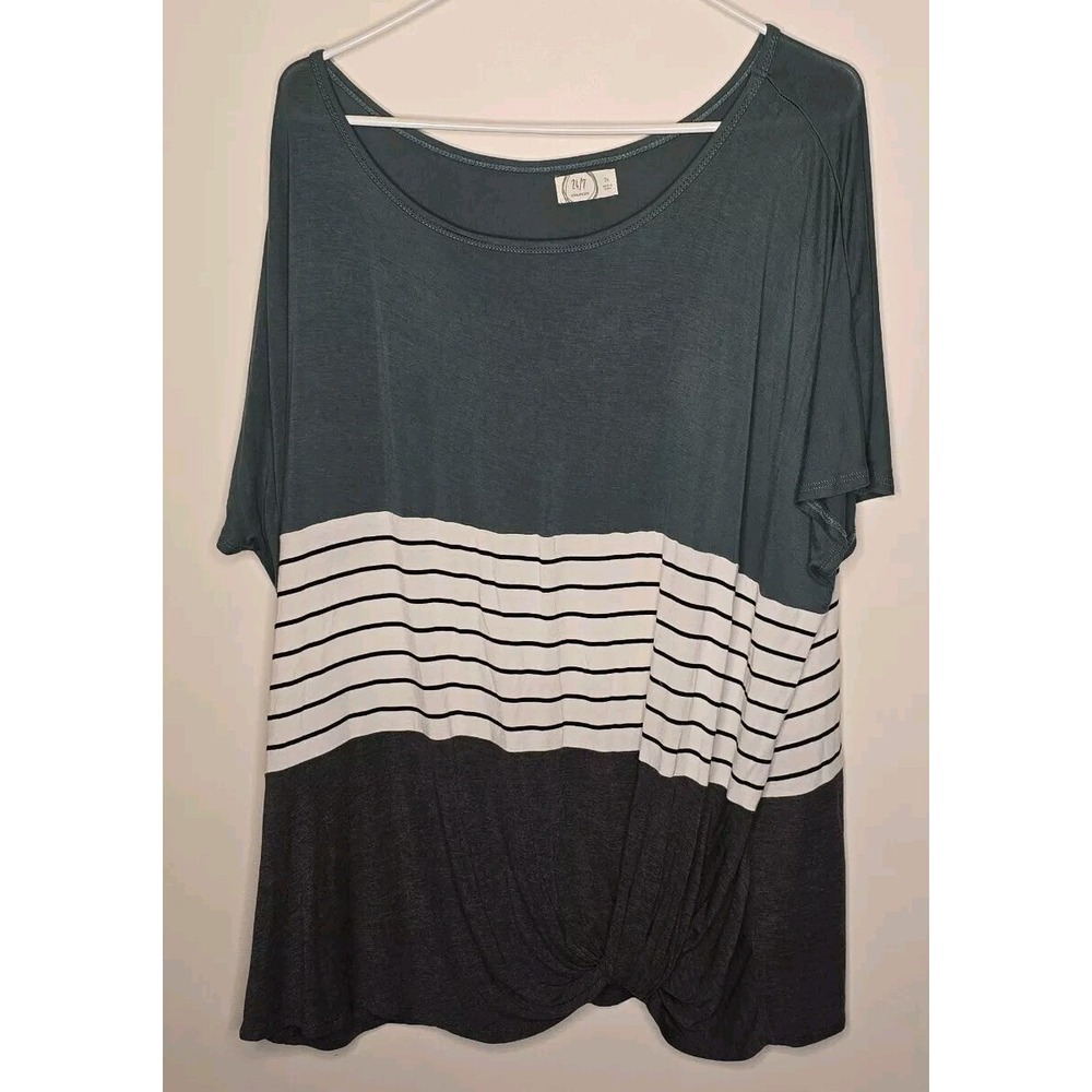 Maurices Asymmetrical Wrap Front T Shirt Womens Size 2xl
